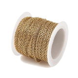 Vandfast Ankerkæde – Forgyldt Stål (2,5x1,5x0,5mm) - Uniq Perler - 113817