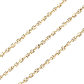 Wasserdichte Ankerkette – Vergoldet Stahl (2x1x0,2mm) - Uniq Perler - 113818