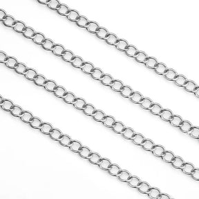 Vandfast Ankerkæde, Stål, 2,5mm, (1m) - Uniq Perler - 125243