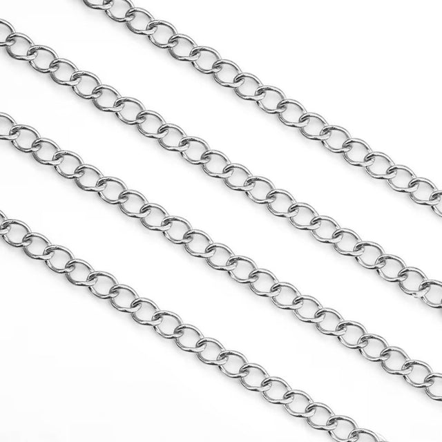 Vandfast Ankerkæde, Stål, 2,5mm, (1m) - Uniq Perler - 125243