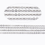 Vandfast Ankerkæde - Stål (1,5x1,3x0,3mm) - Uniq Perler - 587364