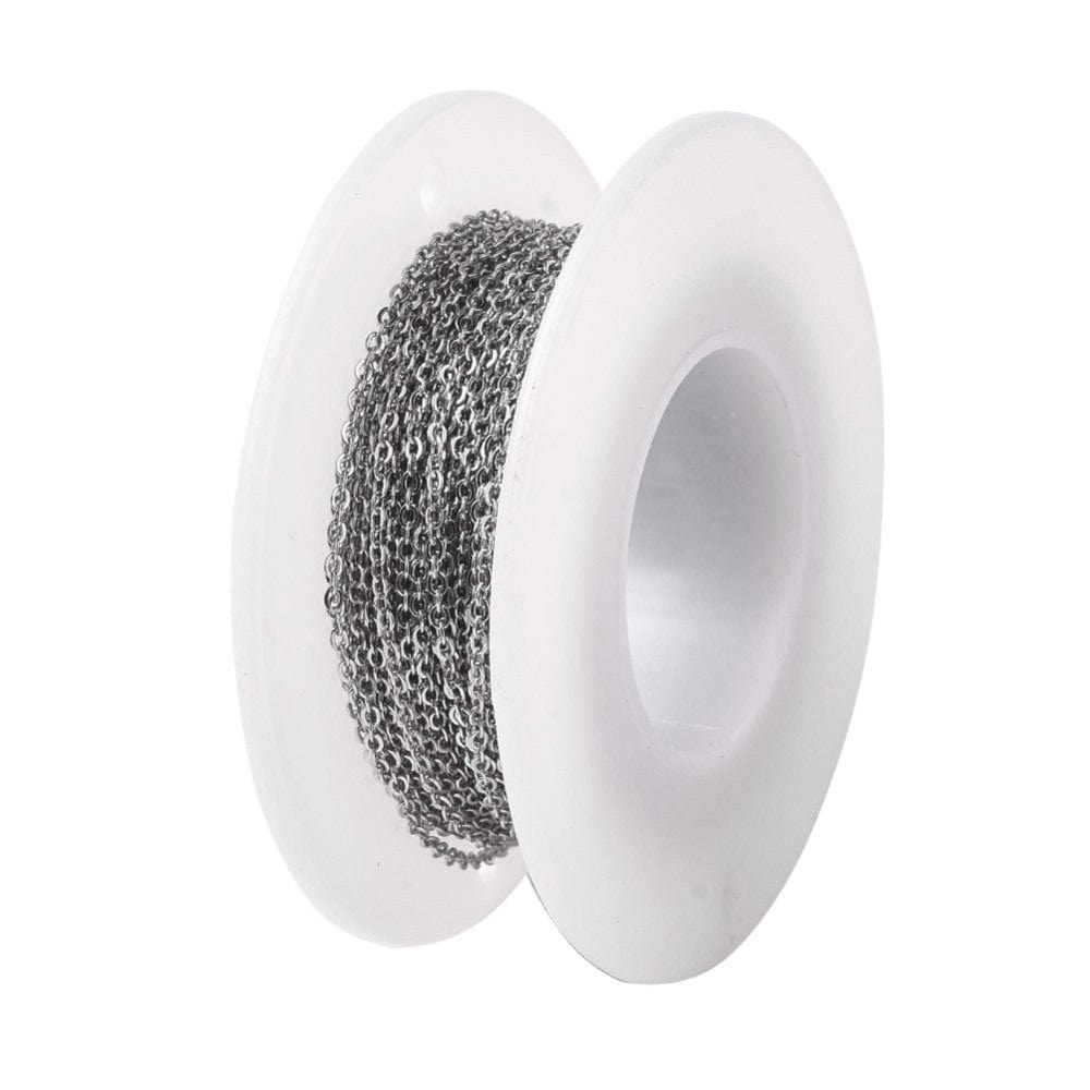 Vandfast Ankerkæde - Stål (1,5x1,3x0,3mm) - Uniq Perler - 587364