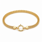 Vandfast Armbånd – Forgyldt Stål (18cm) - Uniq Perler - 201918