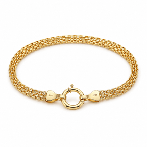Vandfast Armbånd – Forgyldt Stål (18cm) - Uniq Perler - 201918