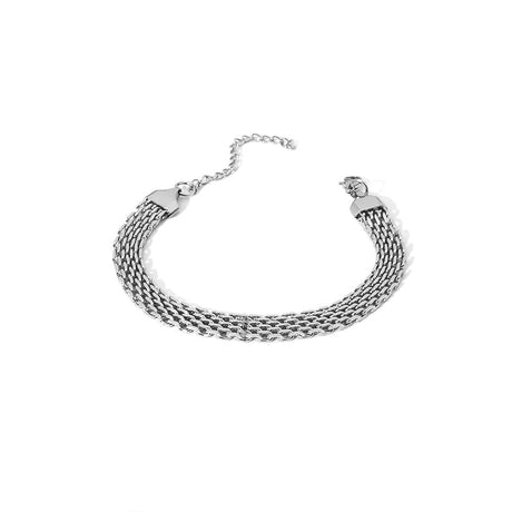 Vandfast Armbånd - Stål (15,5 - 16cm + 5cm) - Uniq Perler - 115177