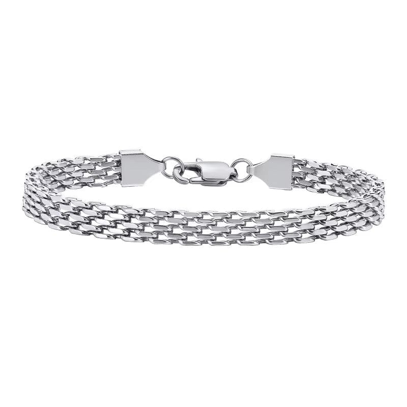 Vandfast Armbånd, Stål, (17 cm) - Uniq Perler - 113356