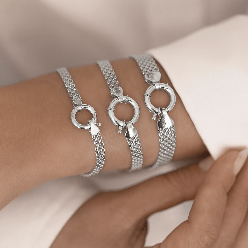 Vandfast Armbånd – ( Stål 18 cm) - Uniq Perler - 