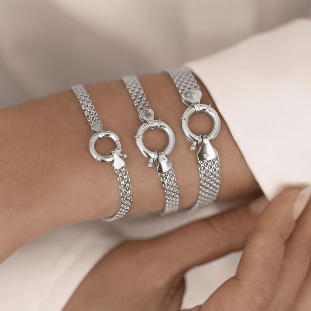 Vandfast Armbånd – ( Stål 18 cm) - Uniq Perler - 