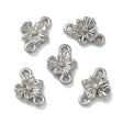 Vandfast Blomster Mellemled – Stål (10x7x2.5mm) 2 stk. - Uniq Perler - 119120