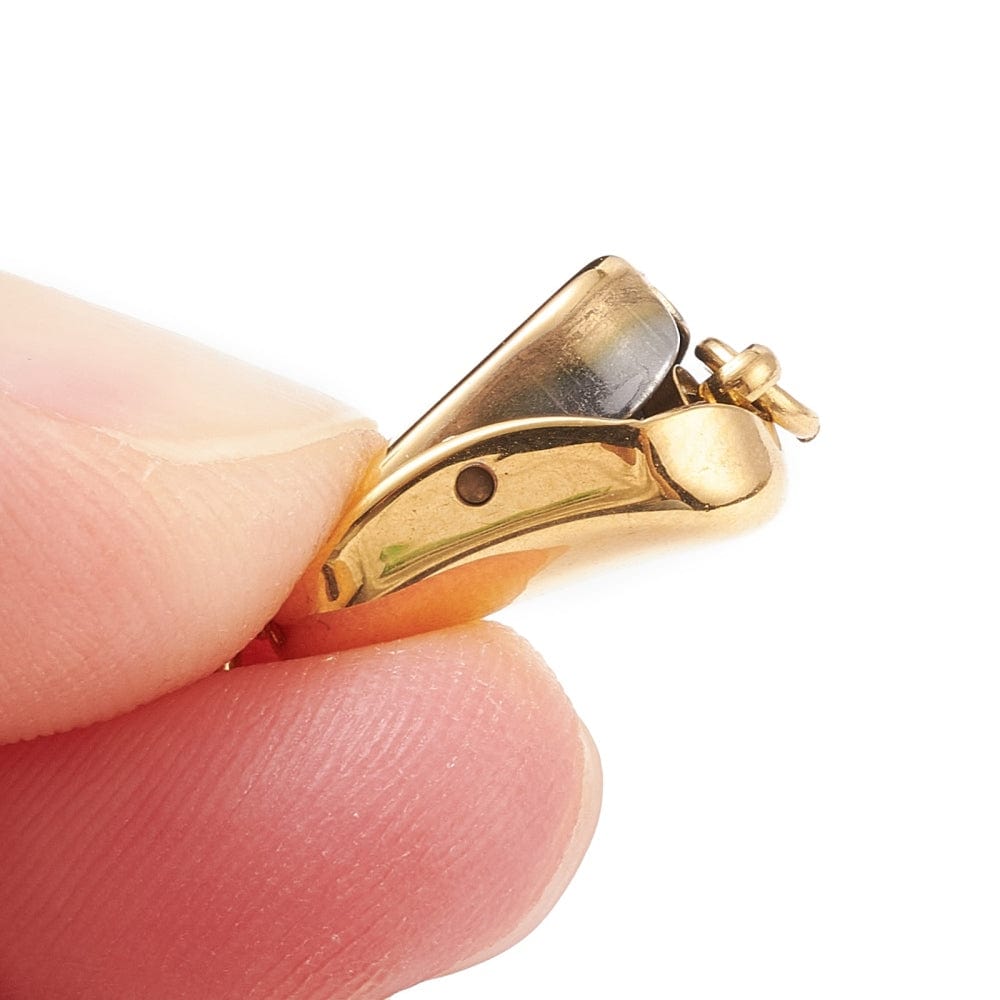 Vandfast Box Lås – Forgyldt Stål (20x8x7mm) - Uniq Perler - 113810