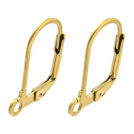 Vandfast Bricure - 18K Forgyldt Stål (17,5mm), 1 par - Uniq Perler - 122176