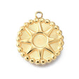 Vandfast Cabochon Indfatning – 14K Forgyldt Stål, Rund (4mm) 2 stk. - Uniq Perler - 119127