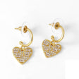 Vandfast Creol Hjerte Øreringe Af Forgyldt Stål - Uniq Perler - 114420