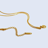 Vandfast Dobbelt Halskæde - 18K Forgyldt Stål (41/45+5cm) - Uniq Perler - 113812