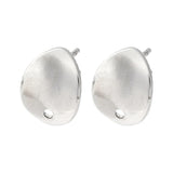 Vandfast Dråbe Ørestikkere, Stål, ( 11x8,5mm) - Uniq Perler - 957924