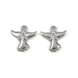 Vandfast Engle Vedhæng - Stål (12.5x12x2mm) 2 stk - Uniq Perler - 