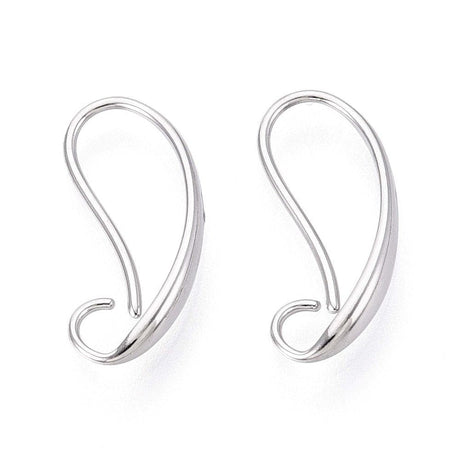 Vandfast Enkel Ørekrog – Stål (18,5x3mm) - Uniq Perler - 115338