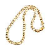 Vandfast Figaro Halskæde – 22K Forgyldt Stål (50cm) - Uniq Perler - 115723