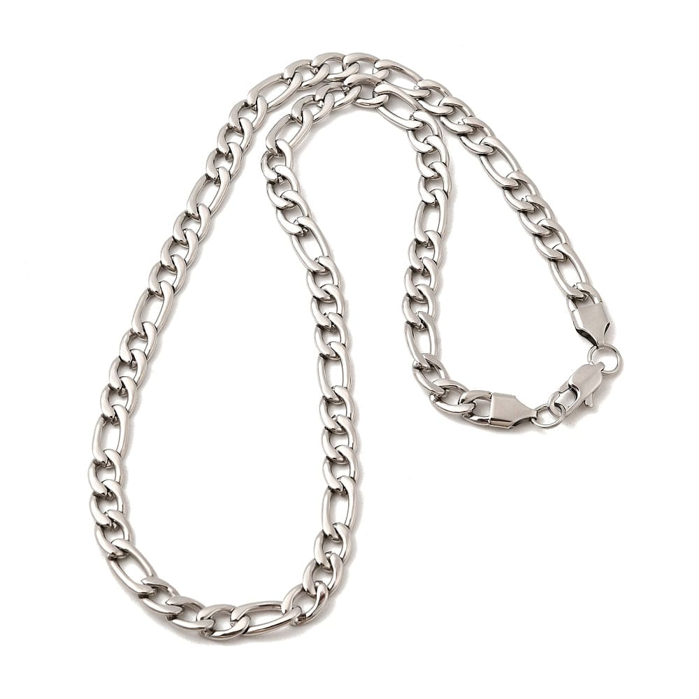 Vandfast Figaro Halskæde – Stål (50cm) - Uniq Perler - 115724