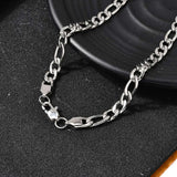 Vandfast Figaro Halskæde – Stål (50cm) - Uniq Perler - 115724