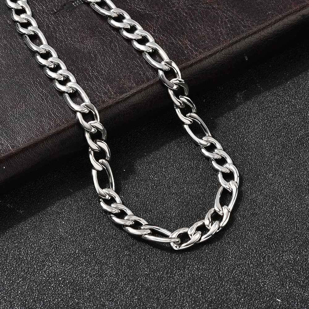 Vandfast Figaro Halskæde – Stål (50cm) - Uniq Perler - 115724