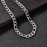 Vandfast Figaro Halskæde – Stål (50cm) - Uniq Perler - 115724