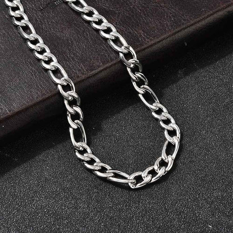 Vandfast Figaro Halskæde – Stål (50cm) - Uniq Perler - 115724