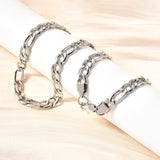 Vandfast Figaro Halskæde – Stål (50cm) - Uniq Perler - 115724