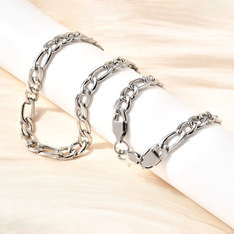 Vandfast Figaro Halskæde – Stål (50cm) - Uniq Perler - 115724