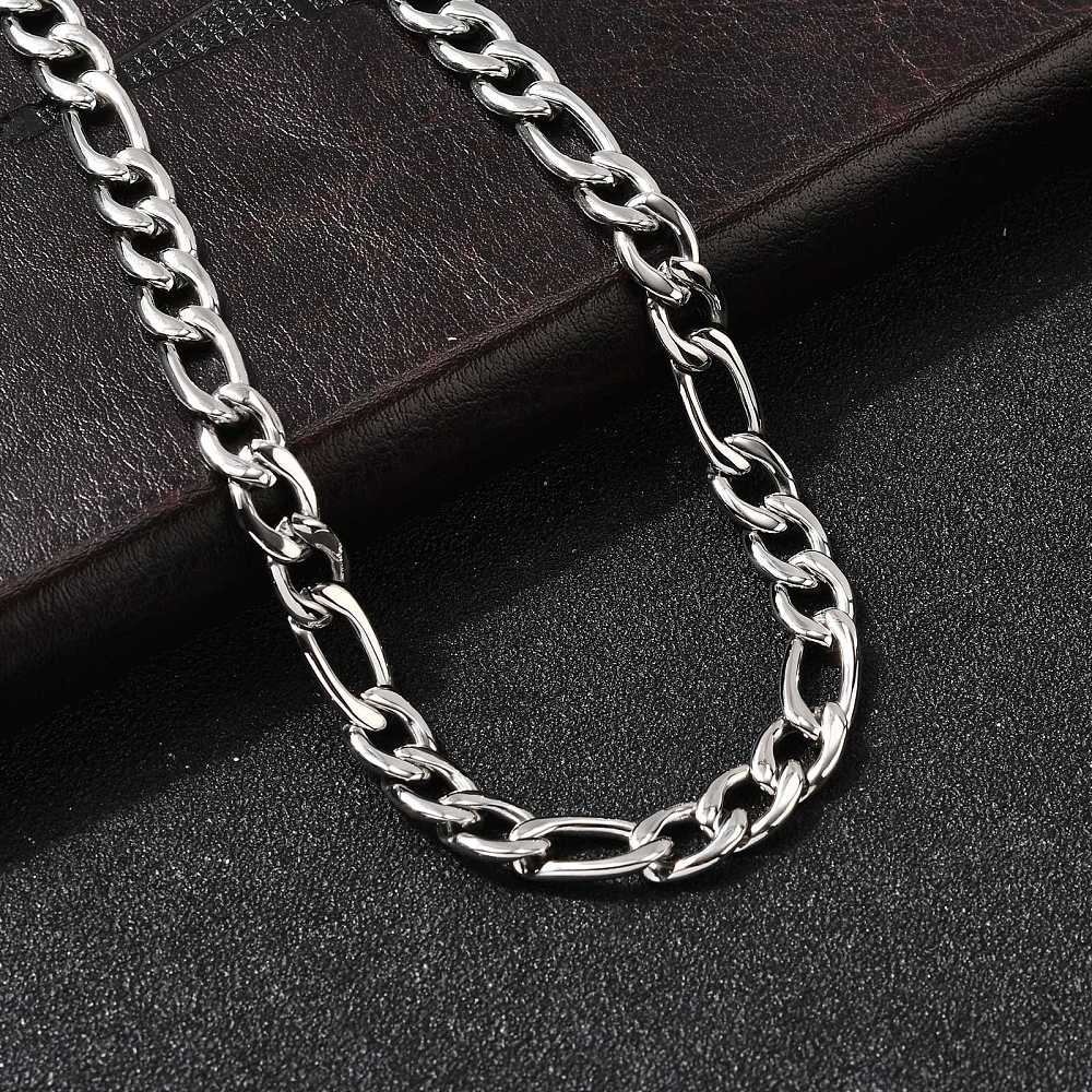 Vandfast Figaro Halskæde – Stål (55cm) - Uniq Perler - 115721