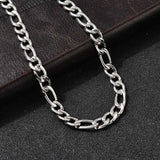 Vandfast Figaro Halskæde – Stål (55cm) - Uniq Perler - 115721