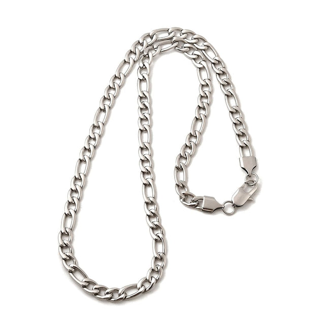 Vandfast Figaro Halskæde – Stål (55cm) - Uniq Perler - 115721