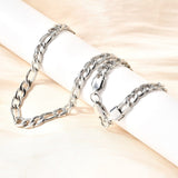 Vandfast Figaro Halskæde – Stål (55cm) - Uniq Perler - 115721