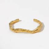 Vandfast Forgyldt Armbånd, Organsk look - Uniq Perler - 46899