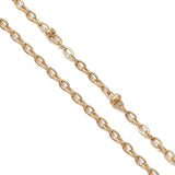 Vannfast Forgylt Stålkjede – Satellitt/slider kjede 48 cm + forlengelseskjede - Uniq Perler - 