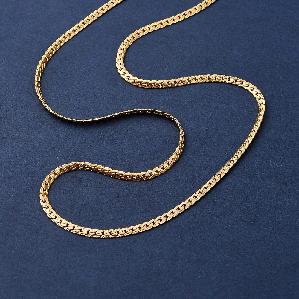 Vandfast Halskæde – Forgyldt Stål (50cm) - Uniq Perler - 116151