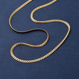 Vandfast Halskæde – Forgyldt Stål (50cm) - Uniq Perler - 116151