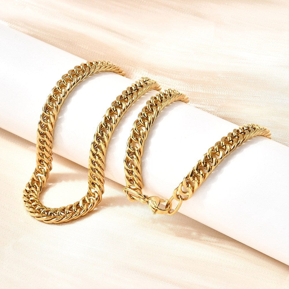 Vandfast Halskæde – Forgyldt Stål (51cm) - Uniq Perler - 115726