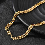 Vandfast Halskæde – Forgyldt Stål (51cm) - Uniq Perler - 115726