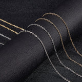 Vandfast Halskæde – Rustfrit Stål, 18K Forgyldt & Platin (45cm) 20 Stk - Uniq Perler - 114605