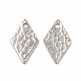 Vandfast Harlekin Vedhæng Med Mønster, 16x9,5mm, 2 stk. - Uniq Perler - 302332