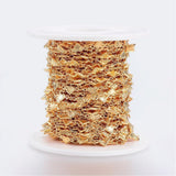 Vandfast Hjerte Kæde – Forgyldt Stål (5x1mm) - Uniq Perler - 115333