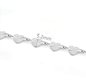 Wasserdichte Herzkette, Stahl, 5,2mm, 1m - Uniq Perler - 843953