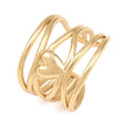Vandfast Hjerte Ring – 18K Forgyldt Stål (17,5mm) - Uniq Perler - 122867