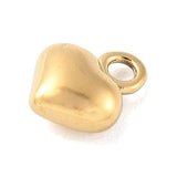 Vandfast Hjerte Vedhæng – 14K Forgyldt Stål (6x5mm, 2 stk.) - Uniq Perler - 114794