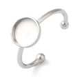 Vandfast Justerbar Ring – Stål (8mm) 4 stk. - Uniq Perler - 119007