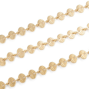 Wasserdichte Kette mit ovalen Gliedern – Vergoldet Stahl (6x7mm) 1m - Uniq Perler - 116088