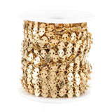 Vandfast Kæde Med Ovale Led – Forgyldt Stål (6x7mm) 1m - Uniq Perler - 116088