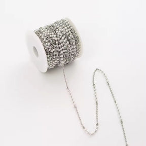Wasserdichte Perlenkette, Stahl, (1m) - Uniq Perler - 112652