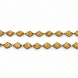 Vandfast Kæde Med Poter – 18K Forgyldt Stål (10,5x7mm) - Uniq Perler - 125662